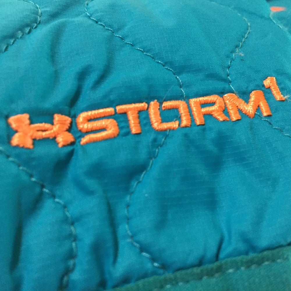 Under Armour Storm 1 Blue Quilted Jacket Youth Lg/ Women Sm - Picture 16 of 16
